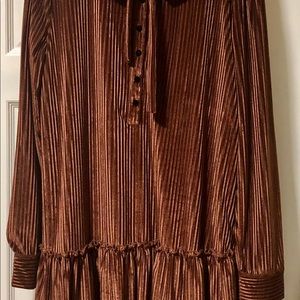 Pol Boutique Rust Chenille Tunic with Tie